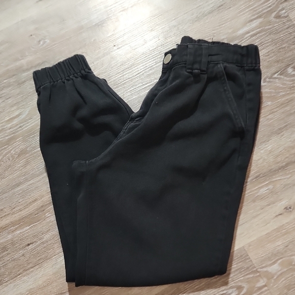 Classic Black Demin Jogger Pants - Picture 6 of 6